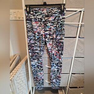 Lululemon Colorful Abstract Print Leggings